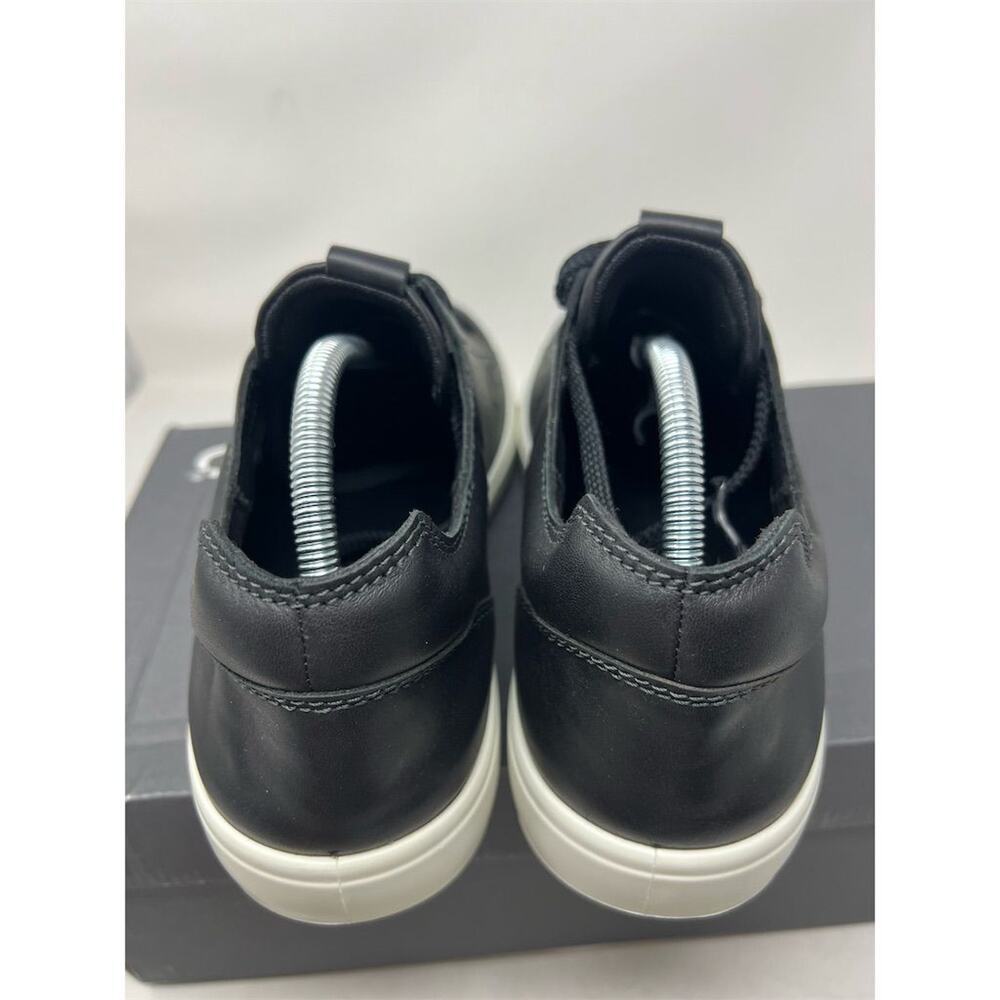 ECCO Men's Soft 7 Cloud Black Leather Sneakers Size 10 Casua - Picture 8 of 12